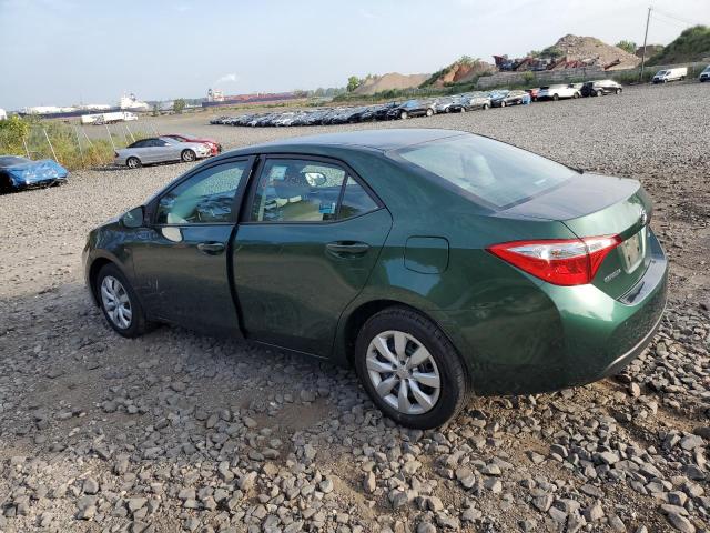 2T1BURHE0FC422429 - 2015 TOYOTA COROLLA L GREEN photo 2