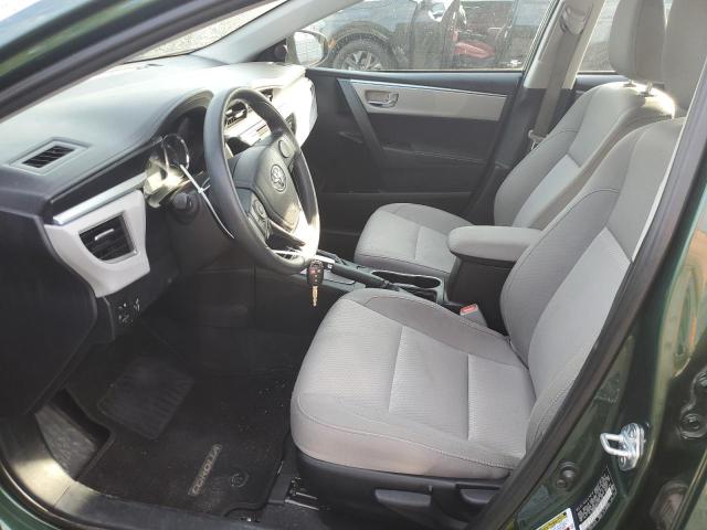 2T1BURHE0FC422429 - 2015 TOYOTA COROLLA L GREEN photo 7