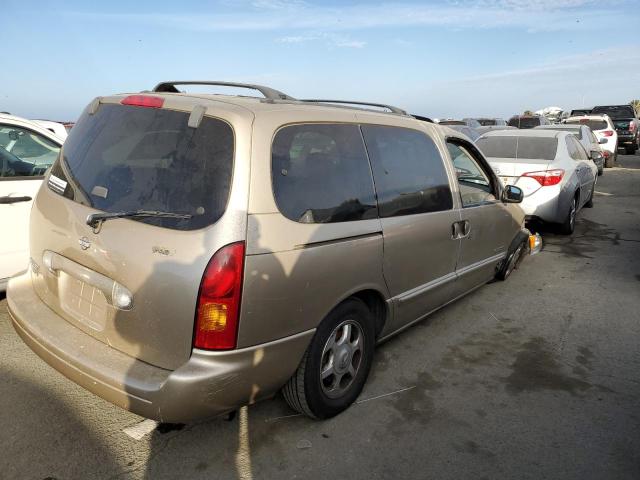 4N2XN11T2XD825147 - 1999 NISSAN QUEST SE TAN photo 3