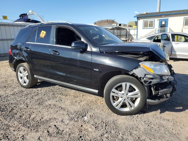4JGDA5HB5CA039985 - 2012 MERCEDES-BENZ ML 350 4MATIC BLACK photo 4