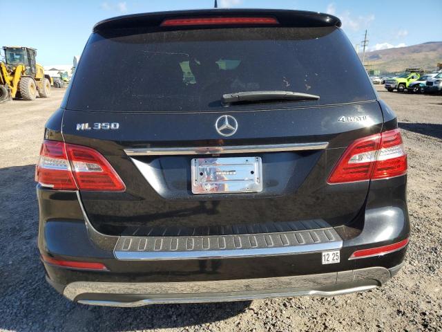 4JGDA5HB5CA039985 - 2012 MERCEDES-BENZ ML 350 4MATIC BLACK photo 6