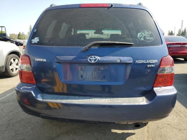 JTEGD21A870170859 - 2007 TOYOTA HIGHLANDER BLUE photo 6