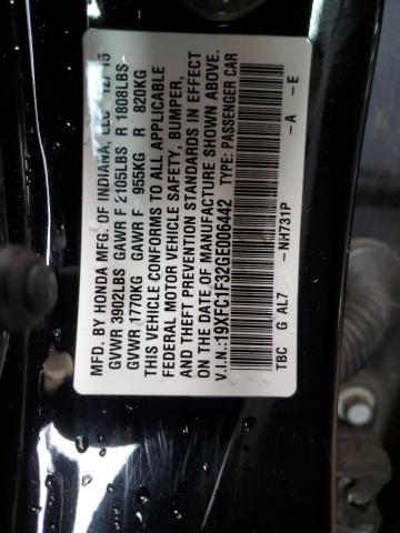 19XFC1F32GE006442 - 2016 HONDA CIVIC EX BLACK photo 13