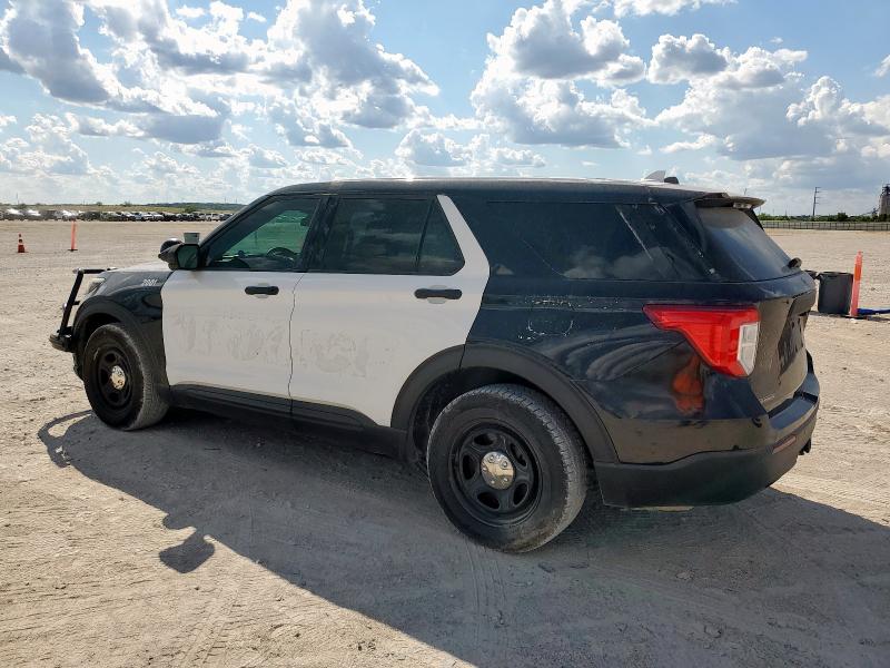 1FM5K8AB2LGA18912 - 2020 FORD EXPLORER POLICE INTERCEPTOR ذو لونين صورة 2