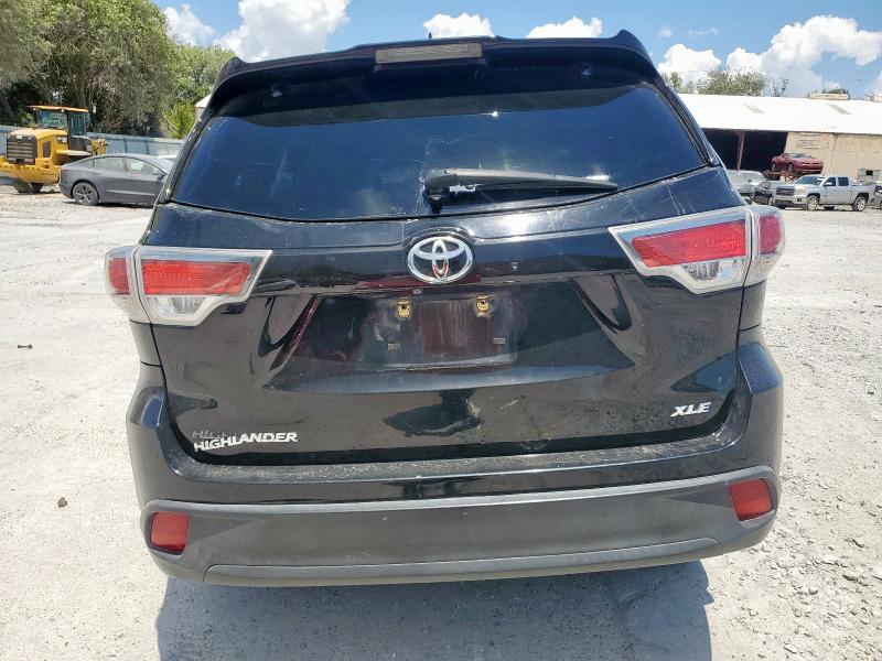 5TDKKRFH9GS503442 - 2016 TOYOTA HIGHLANDER XLE Чорний фото 6