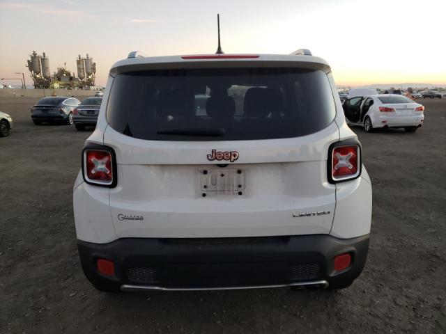 ZACCJADT9GPE01782 - 2016 JEEP RENEGADE LIMITED WHITE photo 6