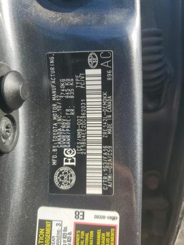 2T1BU4EE2DC962031 - 2013 TOYOTA COROLLA BASE Темно-сірий фото 13