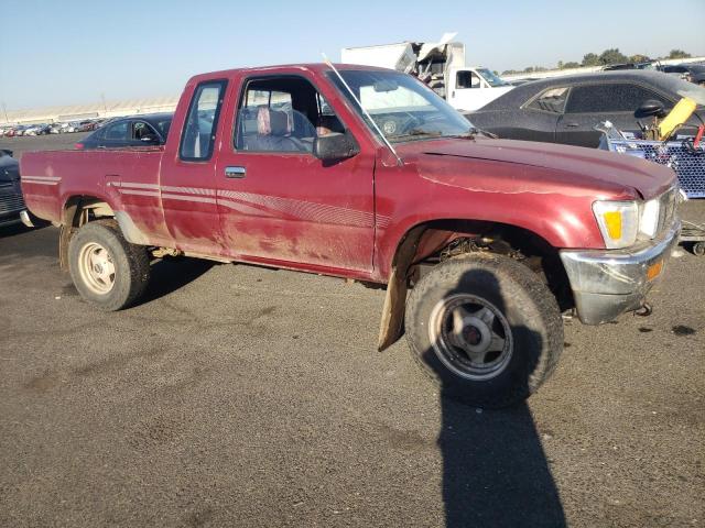 JT4RN13P1M6022924 - 1991 TOYOTA PICKUP 1/2 TON EXTRA LONG WHEELBASE DLX BURGUNDY photo 4