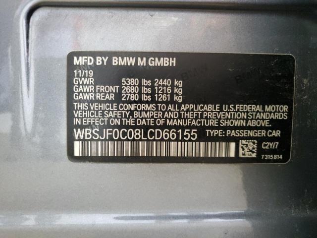 WBSJF0C08LCD66155 - 2020 BMW M5 BASE SILVER photo 13