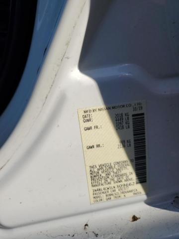 1N4BL4CW5LN309662 - 2020 NISSAN ALTIMA SR WHITE photo 12