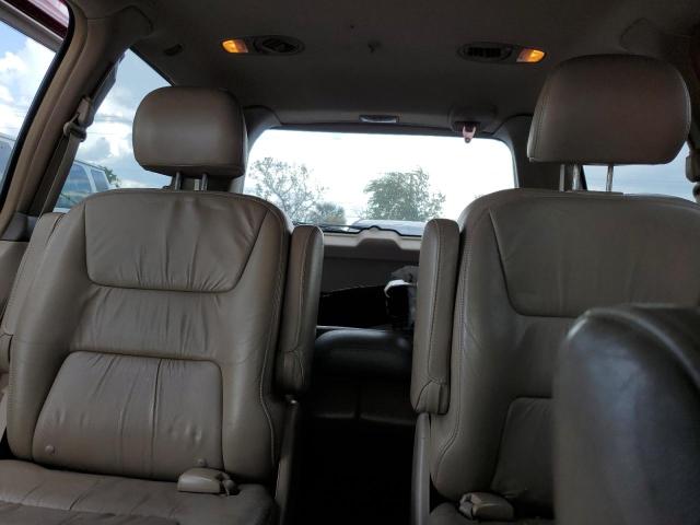 5FNRL18044B015195 - 2004 HONDA ODYSSEY EXL BURGUNDY photo 10