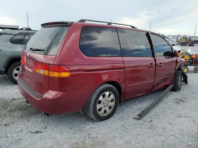 5FNRL18044B015195 - 2004 HONDA ODYSSEY EXL BURGUNDY photo 3