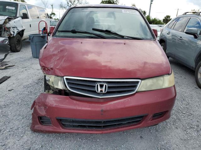 5FNRL18044B015195 - 2004 HONDA ODYSSEY EXL BURGUNDY photo 5