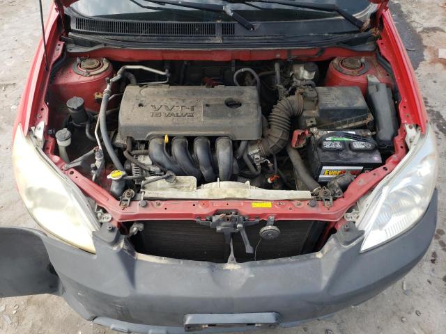 2T1KR32E98C707141 - 2008 TOYOTA COROLLA MA XR RED photo 11