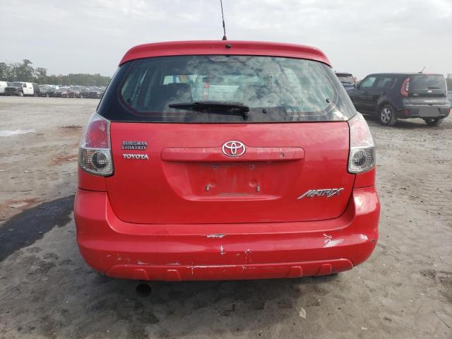 2T1KR32E98C707141 - 2008 TOYOTA COROLLA MA XR RED photo 6