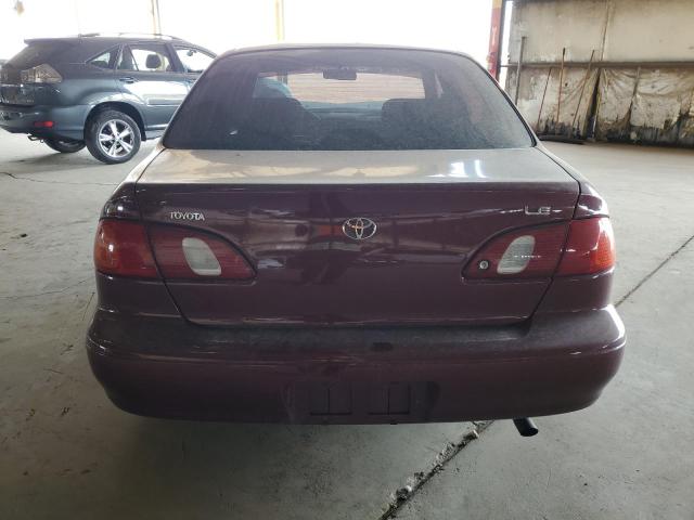 1NXBR18E1WZ016631 - 1998 TOYOTA COROLLA VE MAROON photo 6