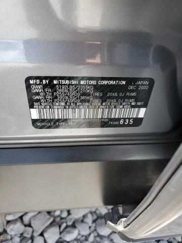 JA4J4UA80PZ031995 - 2023 MITSUBISHI OUTLANDER SE GRAY photo 14