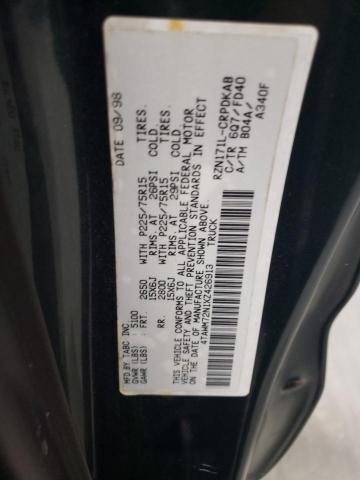 4TAWM72N1XZ426913 - 1999 TOYOTA TACOMA XTRACAB 绿色 照片 13