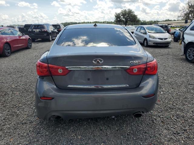 JN1BV7AP6EM672338 - 2014 INFINITI Q50 BASE ნაცრისფერი ფოტო 6