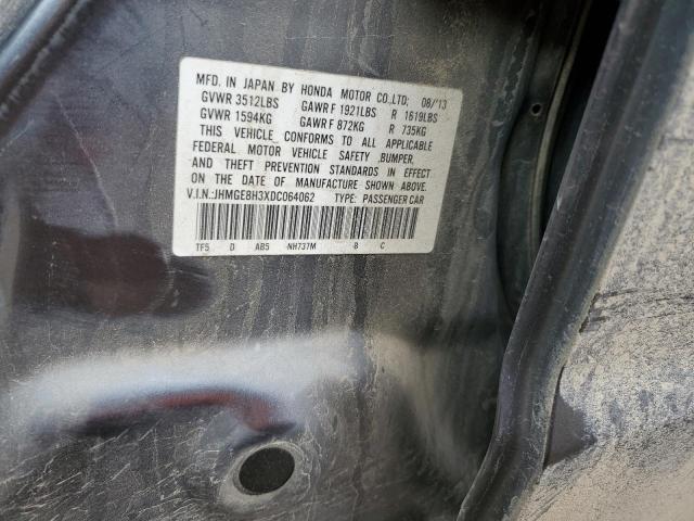 JHMGE8H3XDC064062 - 2013 HONDA FIT 灰色 照片 13