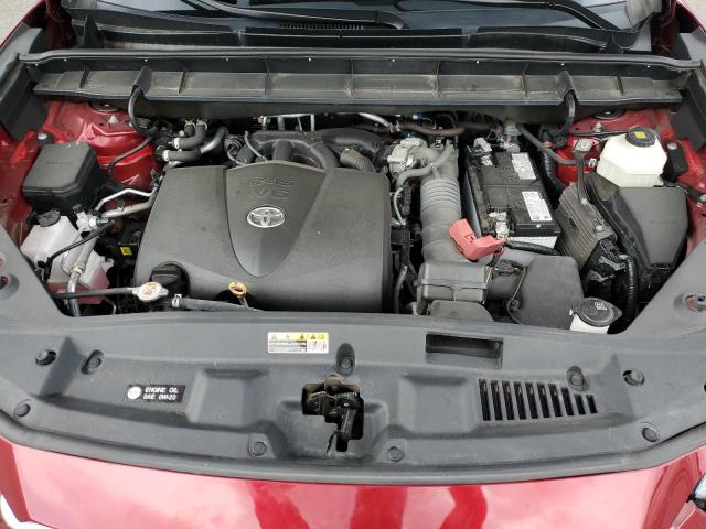 5TDHZRBH6MS557739 - 2021 TOYOTA HIGHLANDER XLE Rouge photo 12