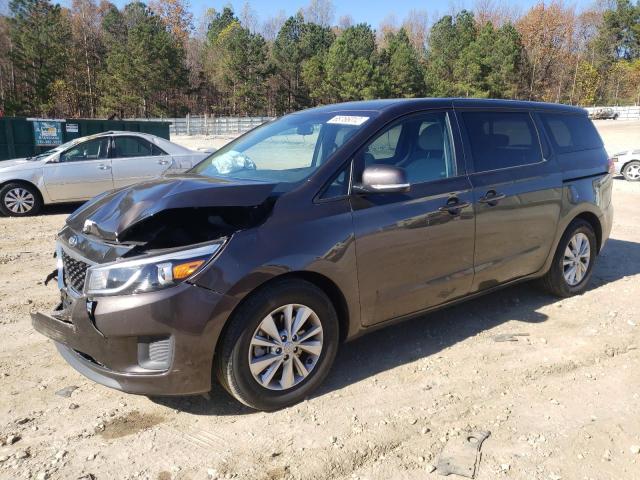 KNDMB5C13J6410707 - 2018 KIA SEDONA LX BROWN photo 1