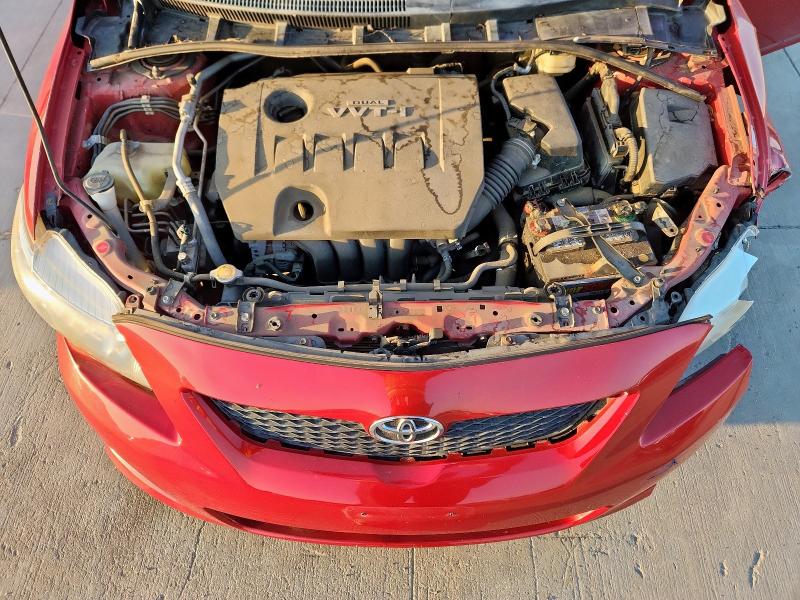 1NXBU4EE5AZ373632 - 2010 TOYOTA COROLLA BASE Rojo foto 11
