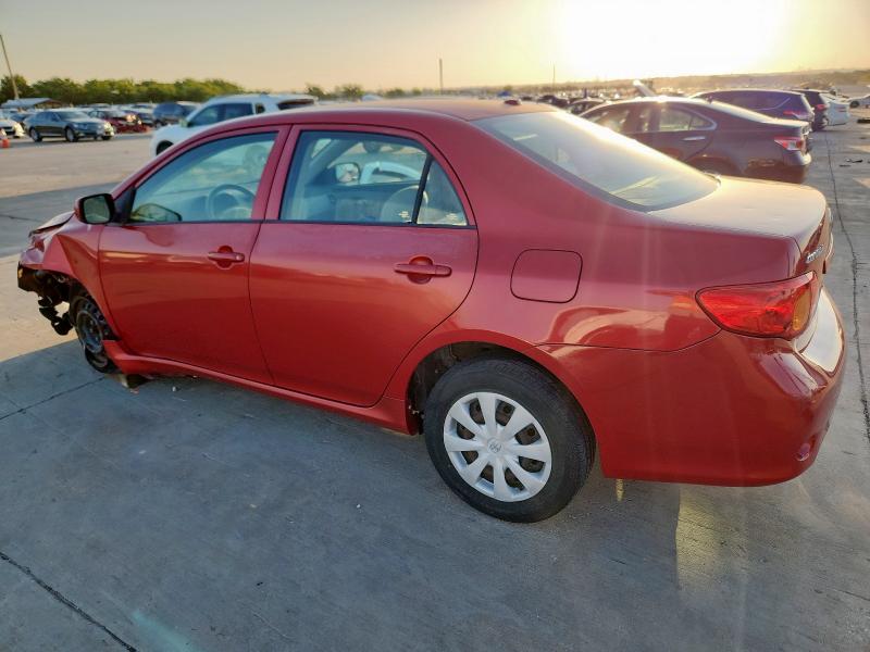 1NXBU4EE5AZ373632 - 2010 TOYOTA COROLLA BASE Rojo foto 2