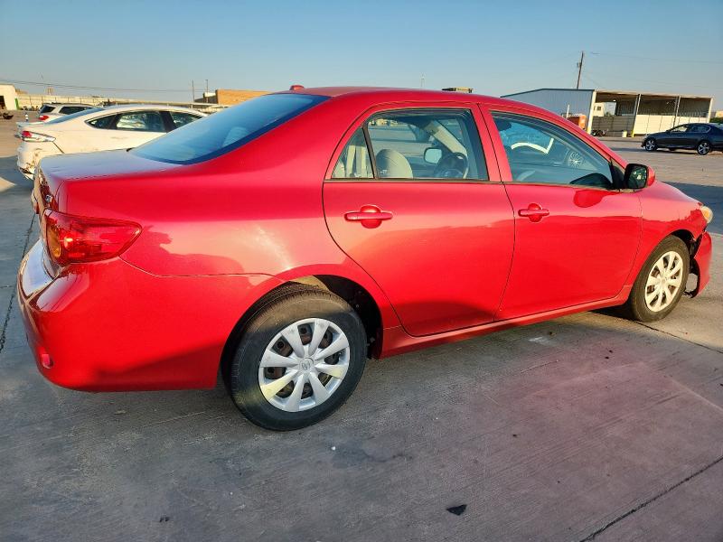 1NXBU4EE5AZ373632 - 2010 TOYOTA COROLLA BASE Rojo foto 3