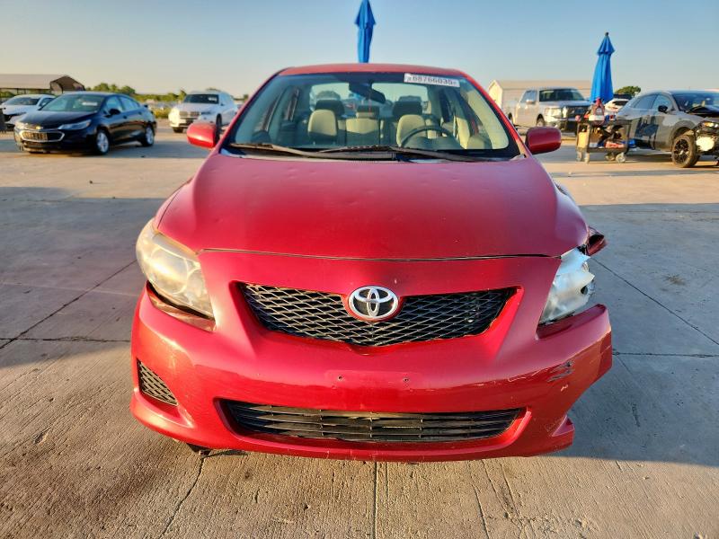 1NXBU4EE5AZ373632 - 2010 TOYOTA COROLLA BASE Rojo foto 5
