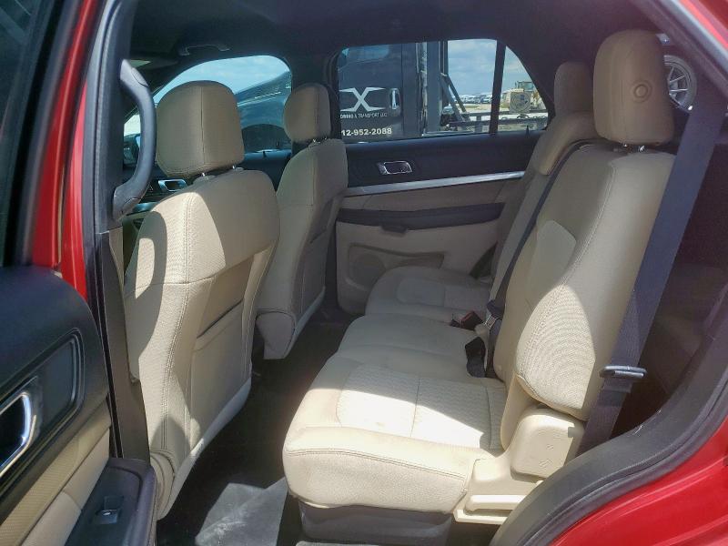 1FM5K7B82GGB51639 - 2016 FORD EXPLORER წითელი ფოტო 11
