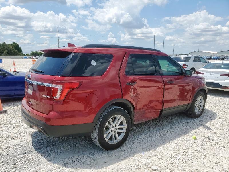 1FM5K7B82GGB51639 - 2016 FORD EXPLORER წითელი ფოტო 3