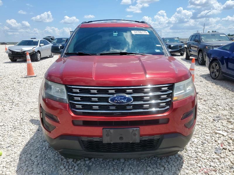 1FM5K7B82GGB51639 - 2016 FORD EXPLORER წითელი ფოტო 5
