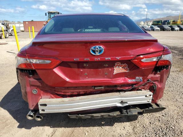 4T1B21HK3JU503509 - 2018 TOYOTA CAMRY HYBRID RED photo 6