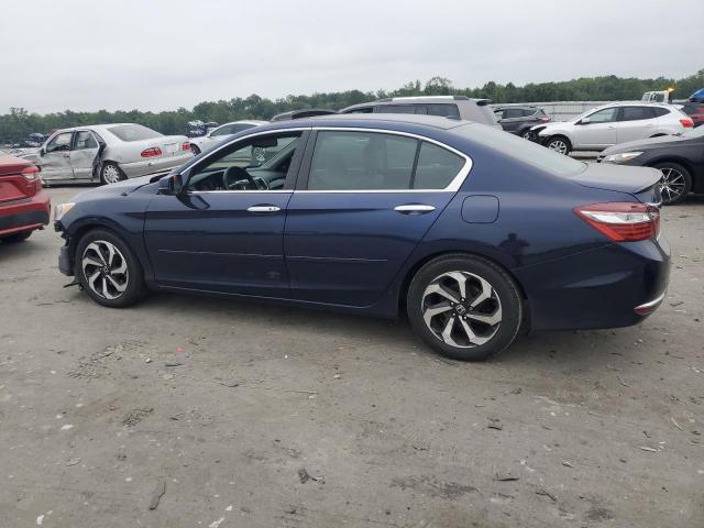1HGCR2F80GA038393 - 2016 HONDA ACCORD EXL BLUE photo 2