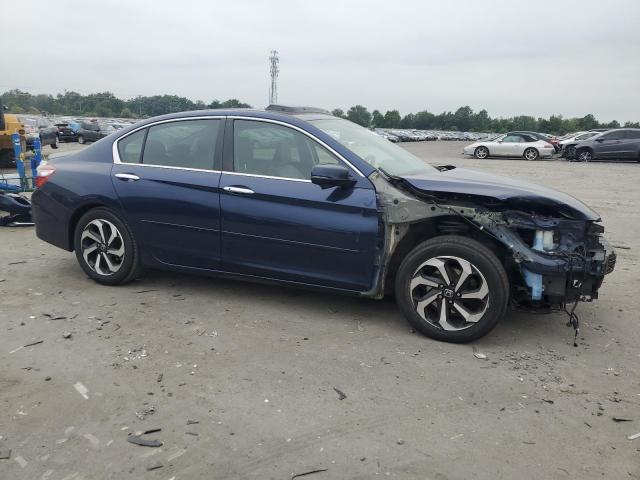 1HGCR2F80GA038393 - 2016 HONDA ACCORD EXL BLUE photo 4