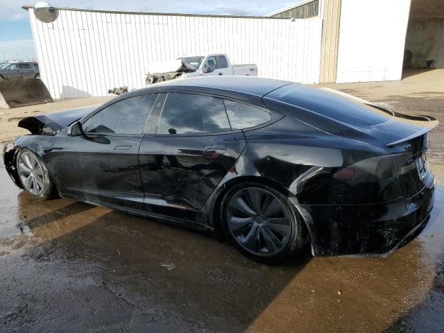 5YJSA1E62NF459967 - 2022 TESLA MODEL S შავი ფოტო 2