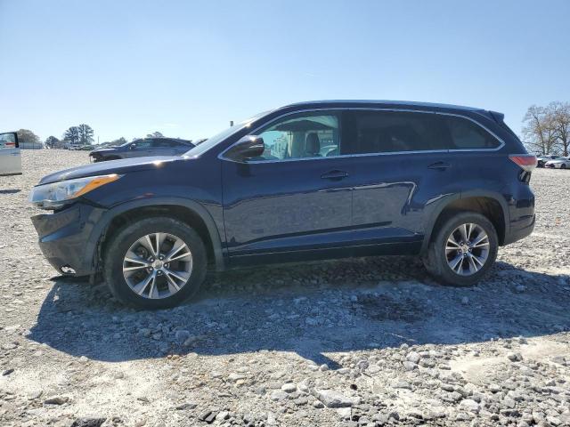 5TDKKRFH8ES021560 - 2014 TOYOTA HIGHLANDER XLE ლურჯი ფოტო 1