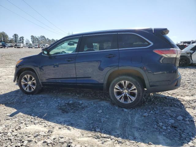 5TDKKRFH8ES021560 - 2014 TOYOTA HIGHLANDER XLE ლურჯი ფოტო 2