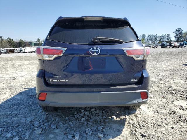5TDKKRFH8ES021560 - 2014 TOYOTA HIGHLANDER XLE ლურჯი ფოტო 6