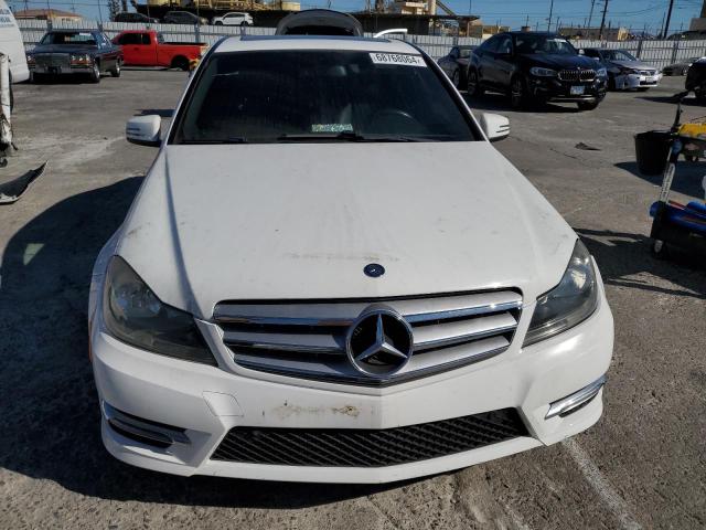 WDDGF4HB4DA765101 - 2013 MERCEDES-BENZ C 250 WHITE photo 5