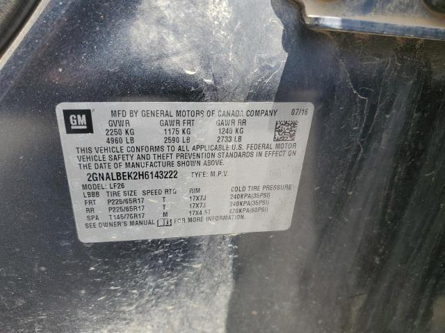 2GNALBEK2H6143222 - 2017 CHEVROLET EQUINOX LS GRAY photo 14