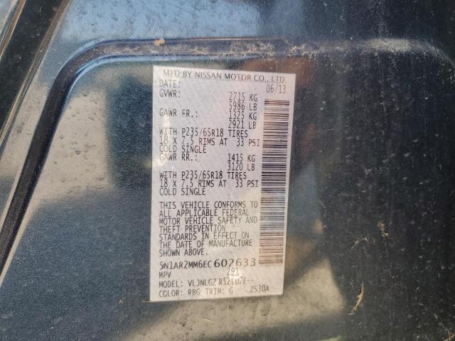 5N1AR2MM6EC602633 - 2014 NISSAN PATHFINDER S BLUE photo 13