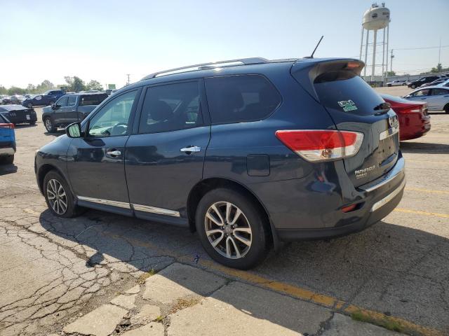 5N1AR2MM6EC602633 - 2014 NISSAN PATHFINDER S BLUE photo 2