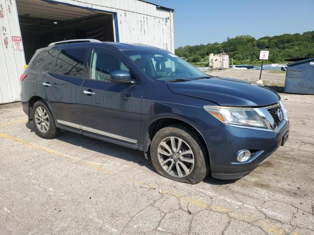 5N1AR2MM6EC602633 - 2014 NISSAN PATHFINDER S BLUE photo 4