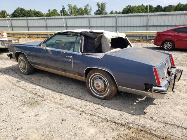 1G6AL6786EE633898 - 1984 CADILLAC ELDORADO BIARRITZ BLUE photo 2