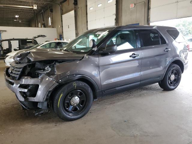 1FM5K8AR4HGE01240 - 2017 FORD EXPLORER POLICE INTERCEPTOR GRAY photo 1