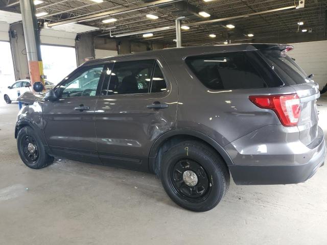 1FM5K8AR4HGE01240 - 2017 FORD EXPLORER POLICE INTERCEPTOR GRAY photo 2