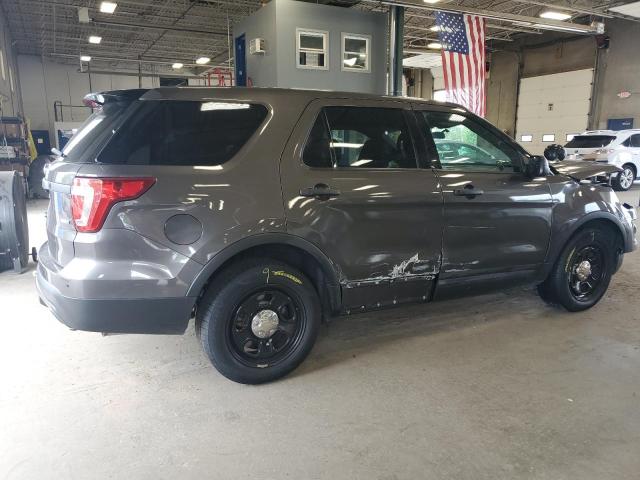 1FM5K8AR4HGE01240 - 2017 FORD EXPLORER POLICE INTERCEPTOR GRAY photo 3