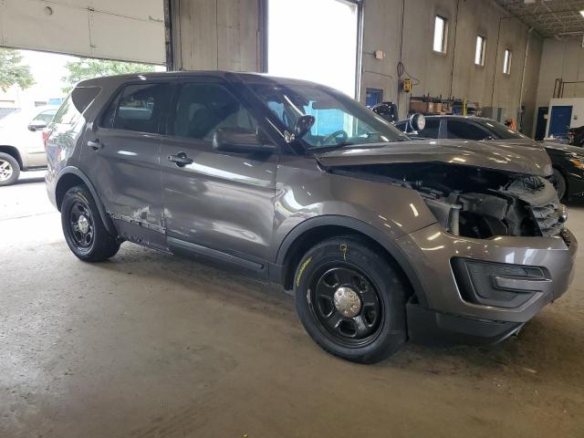 1FM5K8AR4HGE01240 - 2017 FORD EXPLORER POLICE INTERCEPTOR GRAY photo 4